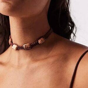 Free People, Sweet Carolina Choker, Tan Ocean Jasper